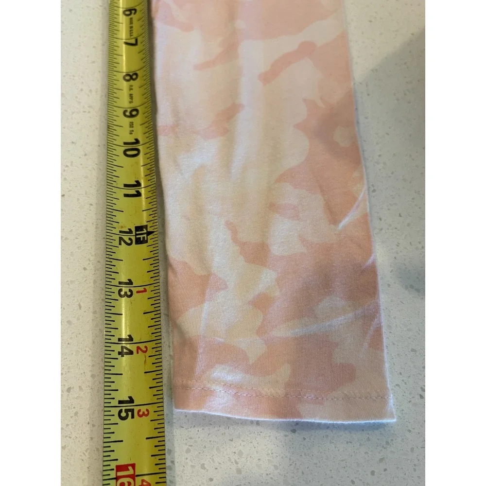 Old Navy Softest Shirt Girls XL‎ 14-16 Pink White Camouflage Casual High Low Hem